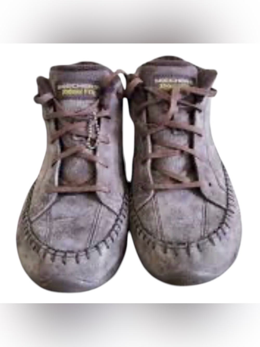 Skechers Brown Lace-Up Ankle Booties